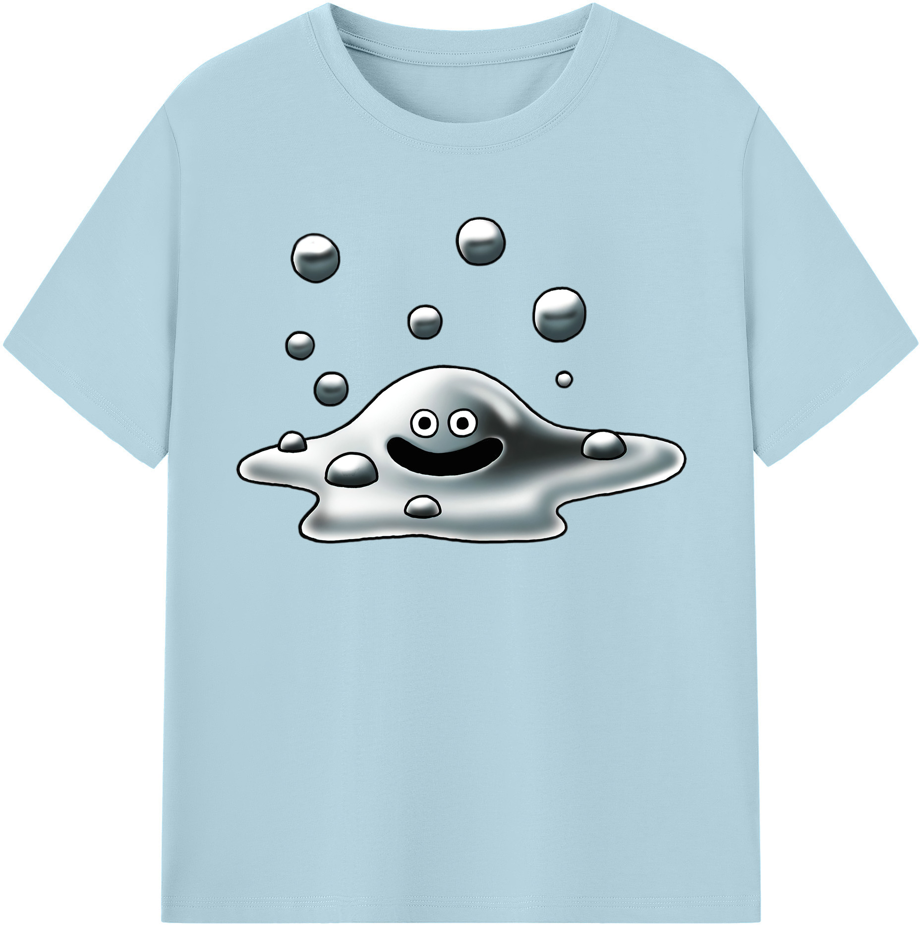 （画像用） ドラゴンクエスト Doragon Kuesuto Dragon Quest 綿100％半袖Tシャツ（フロントプリント）